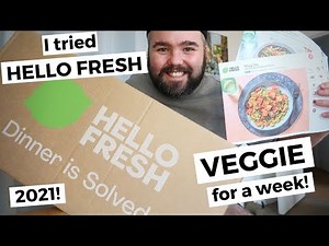I tried HELLO FRESH VEGGIE for a week! UK 2021 honest, meat-free review 🥬🍅