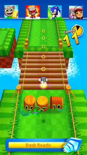 Talking Tom Gold 🆚 Talking Tom Hero 🆚 Sonic 🆚 Subway Surfers Gameplay - Who Is Best?🤔#short