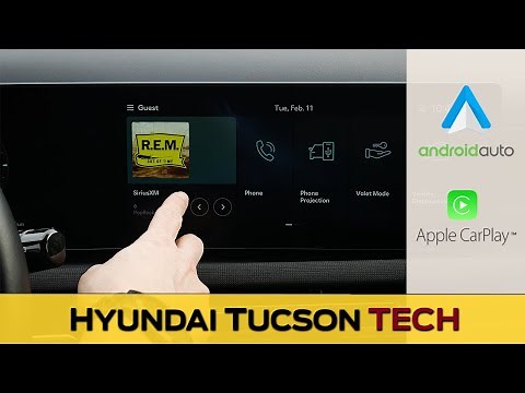 Media Screen in the Hyundai Tucson | Apple CarPlay, Android Auto, Reboot and more! (2025 model)