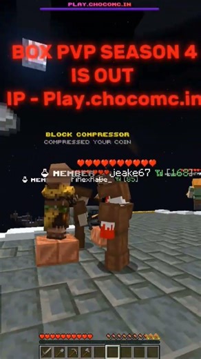 Best box pvp server | New season | Join now #minecraft #montage #minecraftchallenge #pvp #shortsfeed