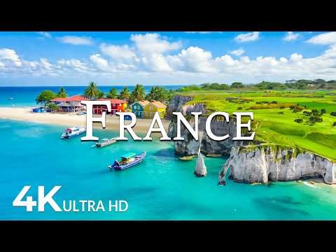 FLYING OVER FRANCE (4K UHD) – Soothing Music Along With Beautiful Nature Video - 4K Video UHD #6