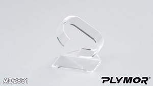 Plymor Clear Acrylic Watch Display Stand, 1.75" W x 3" D x 3.75" H