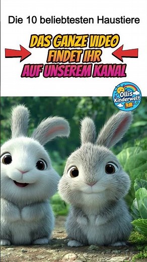 🐰 Platz 6: Kaninchen – Kuschelige Haustiere mit langen Ohren! 🐇💖 | Top 10 Haustiere für Kinder
