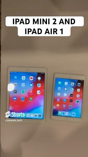 iPad Mini 2 vs iPad Air 1 Short Comparison (iOS 12.5.7)