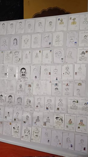 4.7K views · 42 reactions | On Sunday we had a two-hour cartoon workshop for the police personnel from the Udupi district, as a part of Khaki Cartoonu Habba. And their task was to go back to their respective station and draw caricatures of at least 2-3 people. Today they submitted these works. This excellent effort is a result of enthusiasm shown by Udupi SP Hariram Shankar. | Cartoonist Satish Acharya | Facebook