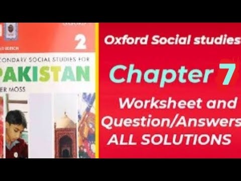 Oxford Social Studies Class 7 | Chapter 7 Full Solutions | Worksheet & Question Answes
