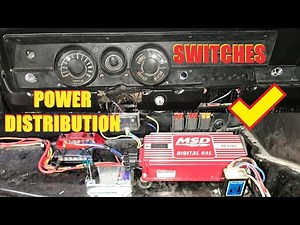 Race Car Switch Panel Installation and Final Connection to Relays For MSD BOX, FUEL PUMP AND FAN