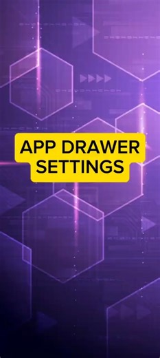 How to set APP DRAWER SETTING?