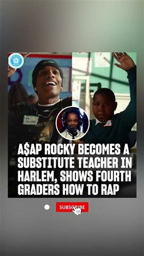 From rapper to teacher: A$AP Rocky’s inspiring classroom visit. 👨‍🏫🔥#shorts