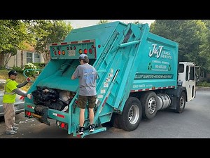 Trent Getting it Done on a CCC Pak Mor Rear Loader Garbage Truck