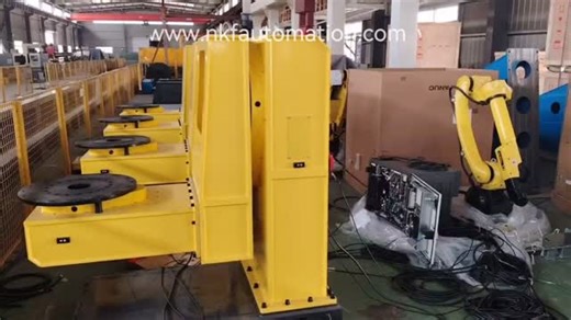 Cecily Cao on Instagram: "Our designed and manufactured two-axis L-type servo positioners with 1.5T payload, compatible with #Fanuc, #Yaskawa and #OTC welding robots, ensuring optimal workpiece positioning for complex spatial trajectory #welding applications. ✅ Structure: We have designed and manufactured over 50 types of positioners and 36 types of linear rail systems ✅ Process: Mature manufacturing process with 15 production steps; structural components welded by robotic automation ✅ Experienc