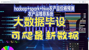 计算机毕业设计hadoop+spark+hive农产品价格预测 农产品推荐系统 助农系统 农产品可视化 农产品数据分析 农产品爬虫 农产品大数据 大数据毕业设计