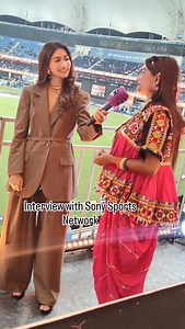 Interviewed by Sony Sports Network. | Sujita Parmar