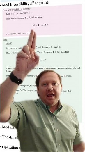 The Abstract Algebra Minute! - Video 0014 - Invertible integers mod n