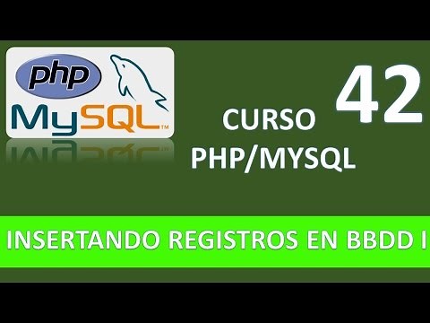 PHP MySQL Course. Inserting Records into a MySQL Database. Video 42