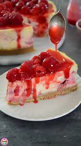 32K views · 541 reactions | Raspberry and Lemon Baked Cheesecake—an...