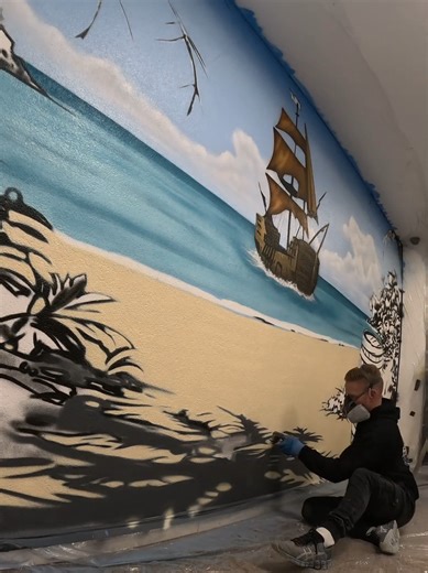 Transformation d'un mur en repaire de pirates