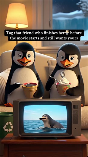 Ice Cream Lovers: Who Finishes First at Movie Night?