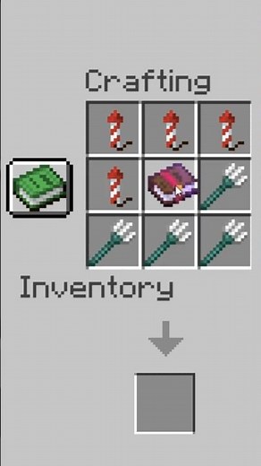 Crafting the LIGHTNING TRIDENT in Minecraft! 🔱🤯 #minecraft