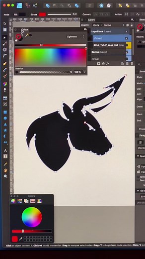 🐃 📈 Logo/Icon for @gigachadcrypto … #logodesigntips #affinitydesigner #tut