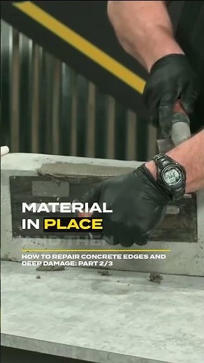 Trowel in place with Fast-Setting Cement Patcher | #Sakrete Pro Tips