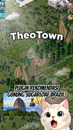 NEW SUGARLOAF MOUNTAIN BRAZIL PLUGIN IN THEOTOWN! Urca Hill #shorts
