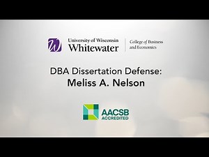 Final DBA Dissertation Defense - Melissa A. Nelson