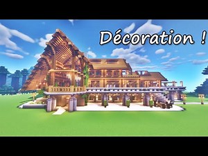 Visite Grande Maison en Bois ! TUTO MINECRAFT