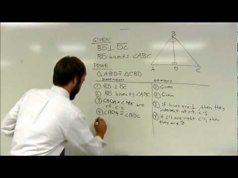 Honors Geometry: Triangle Congruence Proofs #1