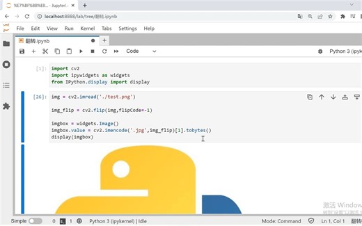 opencv-python 图像翻转