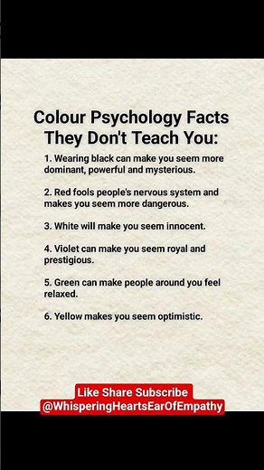 Color Psychology Facts They Never Teach You.Hidden Psychology of Colors That Secretly Influence You