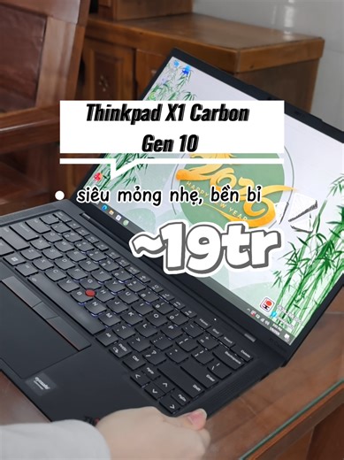 Thinkpad X1 Carbon Gen 10 - màn 4k siêu nét, bảo mật vân tay, ir đầy đủ.. #thinkpad #i10store #thinkpadx1carbon #laptop #laptopdoanhnhan
