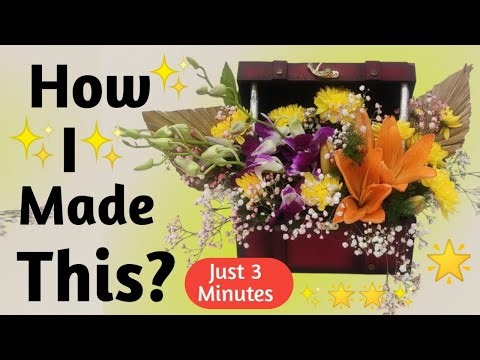 Flower Arrangement in 3 Minutes! 🌸 Fast & Easy DIY Bouquet Making