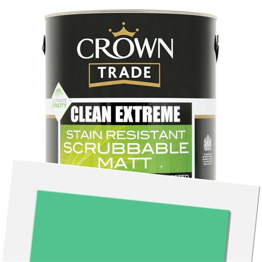 Crown Trade Clean Extreme Scrubbable Matt (Tinted) 160 70 50 5L