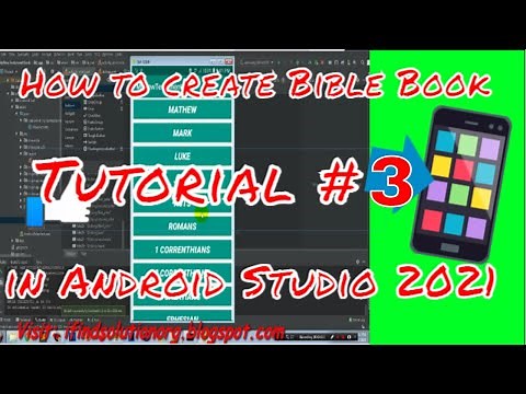How to create a Bible App project in Android Studio tutorial 3