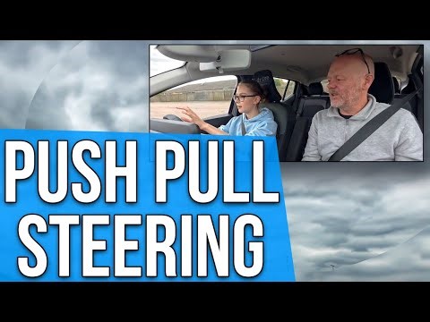 First Time Learning to Steer! | Push–Pull Driving Lesson with Eva