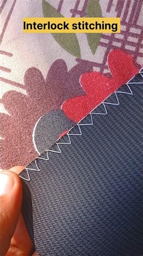 Interlock stitching DIY #stitching #sewingtips #diy