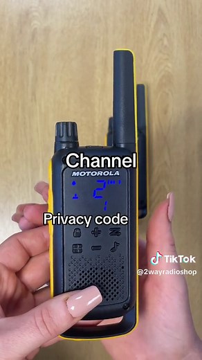 Tutorial in how to set the privacy codes up on the Motorola T82 Extreme licence-free two way radios ! #motorolaradio #privacycode #walkietalkie #howtotiktok