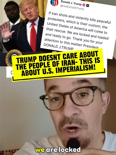 Trump doesn't care about the people of Iran! This is about U.S. Imperialism! DOWN WITH THE ISLAMIC REPUBLIC OF IRAN! NO U.S./ISRAELI ATTACK ON IRAN WE, THE PEOPLE OF THE WORLD, NEED REVOLUTION AND A WHOLE NEW SYSTEM! Stay tuned to the website revcom.us for ongoing coverage and analysis.