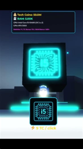 Evolution of Computing in a Clicker Game #techgaming #simulator #robloxdev #robloxshorts