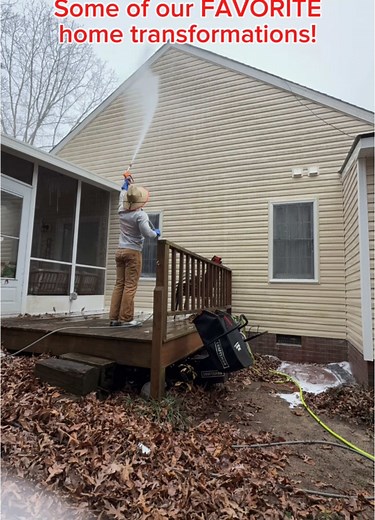 Watch these houses go from dirty to spotless! 🏡💦 Our House Wash is no joke 🔥 Ready for your home’s glow-up? #WolfWorxClean #PressureWashing #BeforeAndAfter #SatisfyingClean #WolfWorxPressureWashing #relaxingclean #RaleighNC