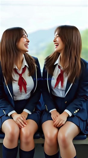 美人ギャルの通学電車あるある🚃 #AI美女リアル #女子会 #制服女子