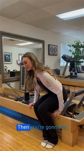 The Safe Way to Get On & Off Your Reformer. Pilates Tips by Riley! #coretherapy #backpainrelief