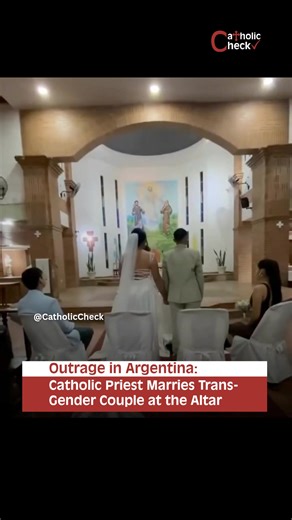 A serious controversy has erupted in Argentina after a Catholic priest performed a church wedding for a transgender couple, provoking outrage among many of the faithful and swift intervention from Church authorities. On January 28, Father Fernando Luis Gómez officiated the wedding of Solange Agustina Ayala and Isaías Díaz Núñez at the parish of Our Lady of Pompeii in Corrientes. Both individuals are legally recognized under civil law as opposite sexes, and the priest proceeded with the ceremony 