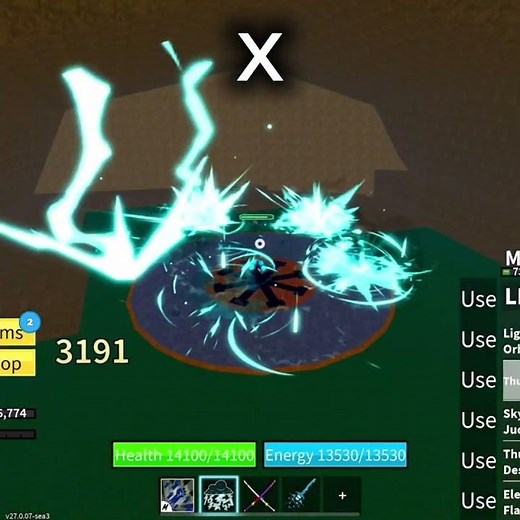 Lightning Secret Awakening Showcase | Blox fruits |