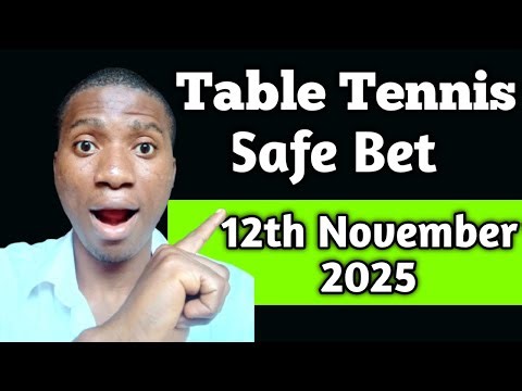 Table Tennis Predictions Today 12th November 2025