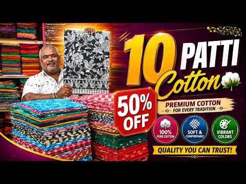 🔥 50% OFFER | Pochampally & Kalamkari Designs | 10 Patti Cotton Sarees | ₹450 Only 😍💥| KLMN f&b |