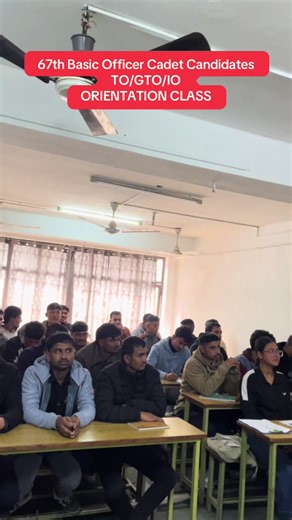 67ᵗʰ Basic Officer Cadet Candidates Orientation Class