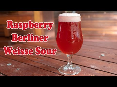 We BREWED our first ever SOUR! How to BREW a Sour Raspberry Berliner Weisse!
