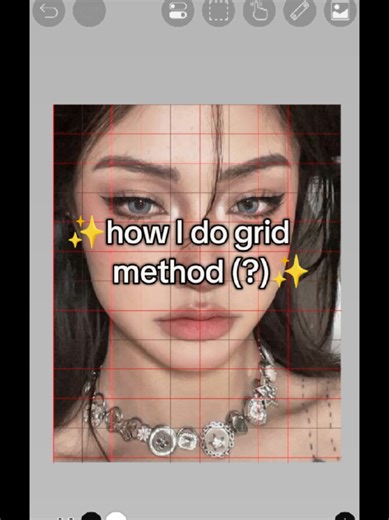 tutorial on how to get a grid on pictures #artist #fyp #art #foryoupage